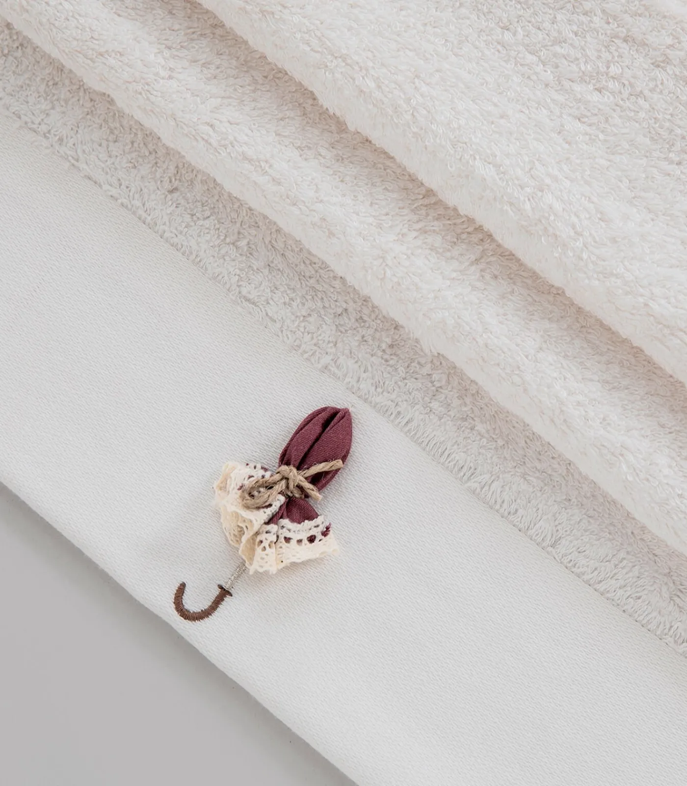 Chakra Gezichtshanddoek Umbrella 50x90 cm Ecru