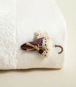 Chakra Gezichtshanddoek Umbrella 50x90 cm Ecru