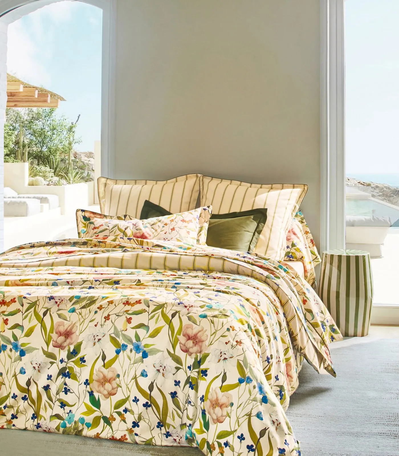 Blanc des Vosges GIARDINO Naturel - Laken Satijn katoen