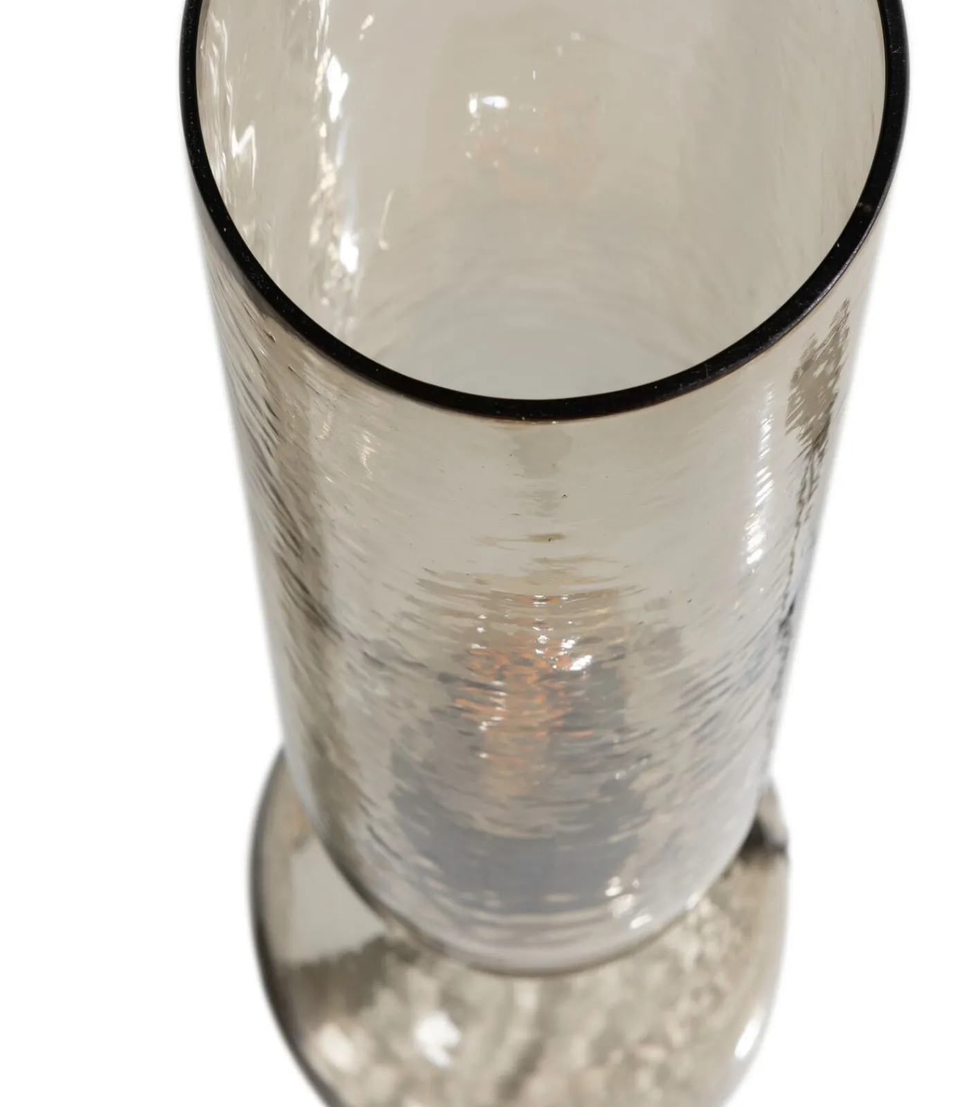 WOOOD Gigi Tafellamp Gehamerd Glas 38xØ15 cm - Naturel