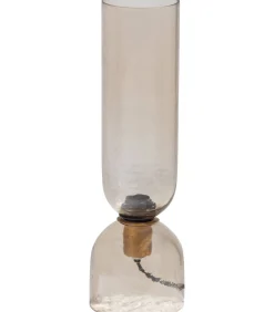 WOOOD Gigi Tafellamp Gehamerd Glas 38xØ15 cm - Naturel