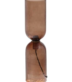 Best Gigi Tafellamp Gehamerd Glas 51xØ15 cm- Bruin Tafellampen