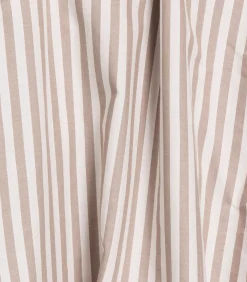 Best Brando Gestreept Overhemd – Donkerbruin Heren Hemden