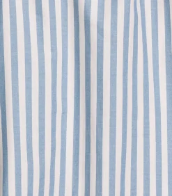 Sale Brando Gestreept Overhemd – Middenblauw Heren Hemden