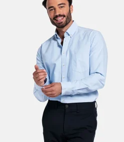 New Brando Oxfod Overhemd – Lichtblauw Heren Hemden