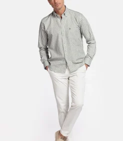 Sale Ivy Geruit Overhemd – Groen Heren Hemden