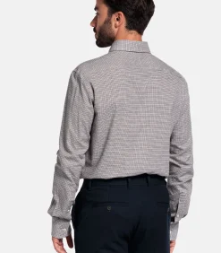 Heren Giordano Ivy Overhemd – Donkerbruin