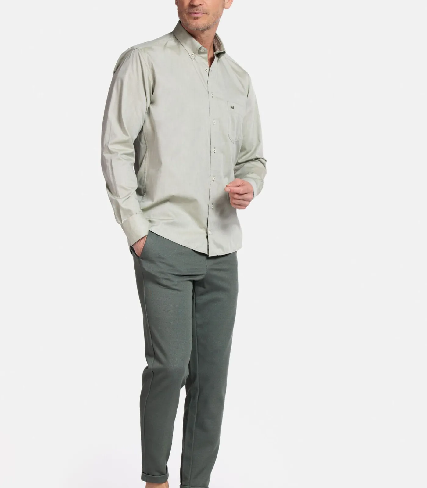 Clearance Ivy Overhemd – Groen Heren Hemden