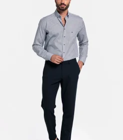 Heren Giordano Ivy Overhemd – Navy Print