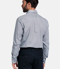 Heren Giordano Ivy Overhemd – Navy Print