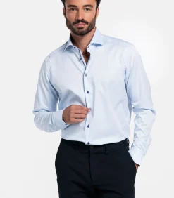 Discount Locarno Overhemd - Lichtblauw Heren Hemden