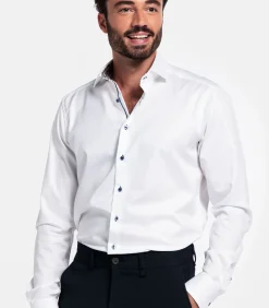 Heren Giordano Locarno Overhemd - Wit