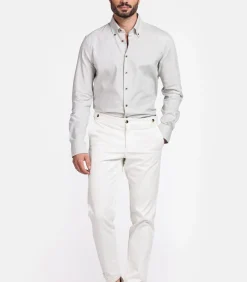 Loretto Modern Fit Overhemd – Pastelgroen Heren Hemden