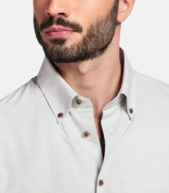 Loretto Modern Fit Overhemd – Pastelgroen Heren Hemden