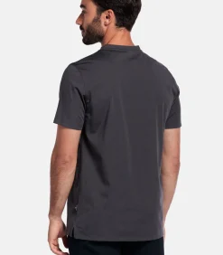 Heren Giordano Luca Liquid Cotton T-shirt – Soft Grey