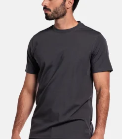 Heren Giordano Luca Liquid Cotton T-shirt – Soft Grey