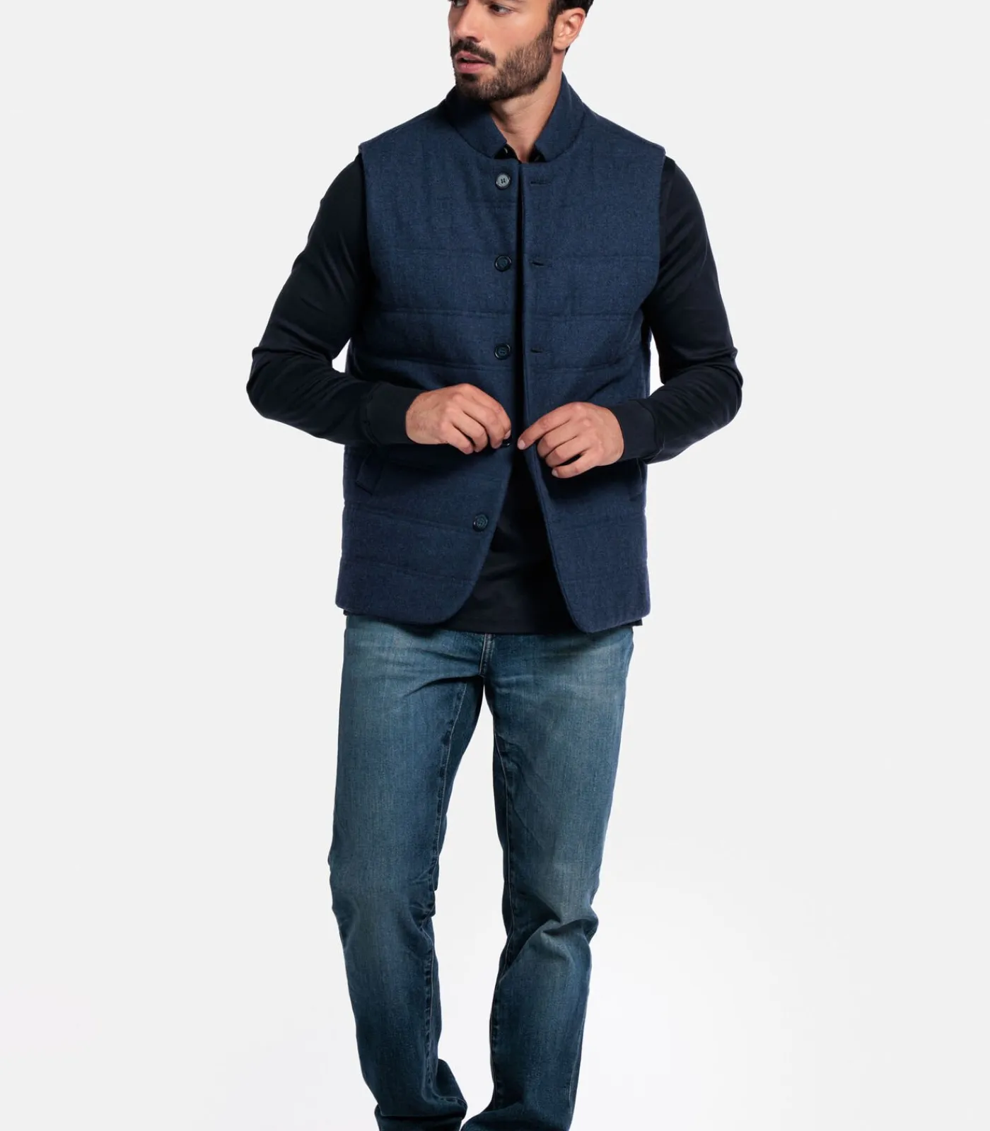 Heren Giordano Owen Bodywarmer - Navy