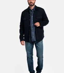 Heren Giordano Taranto Overshirt – Navy