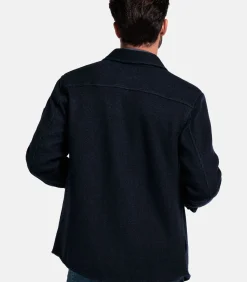 Heren Giordano Taranto Overshirt – Navy