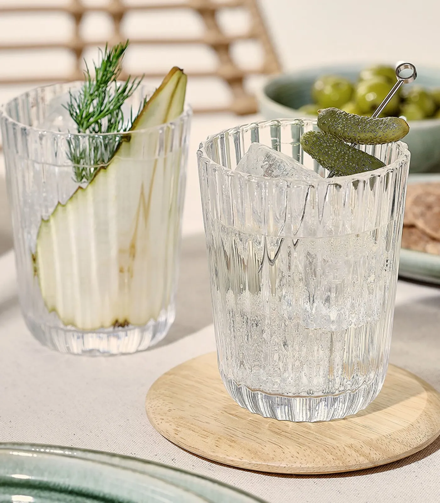 Hot Glas 26cl Blossom - set/4 Glazen & Karaffen