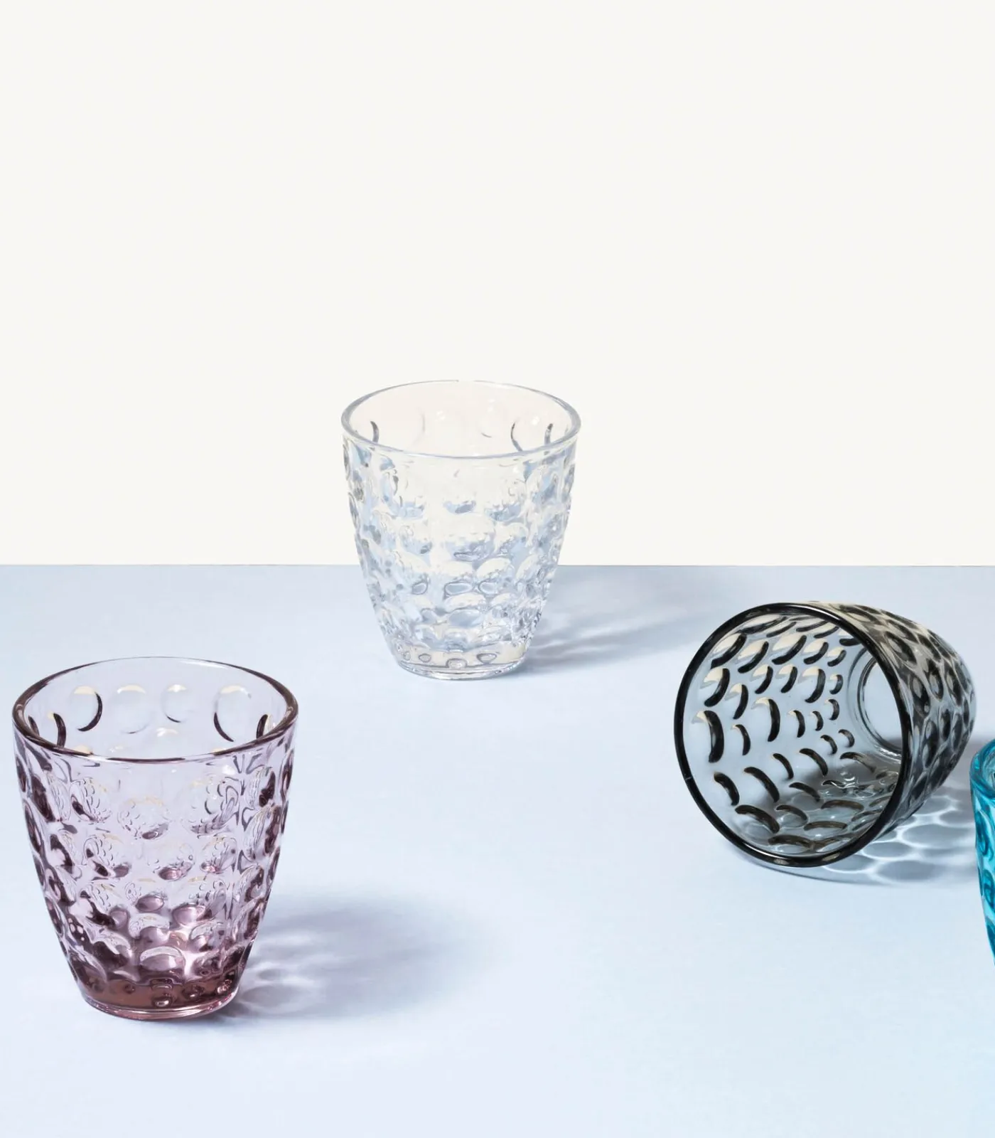 New Glas 22cl roze Bubble - set/4 Glazen & Karaffen