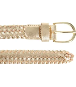 DAMES ISOTONER Goud gevlochten damesriem