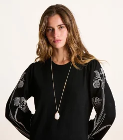 DAMES La Fée Maraboutée Gouden halsketting met witte natuursteen