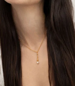 DAMES Joidart Gouden ketting Eclat met witte parel