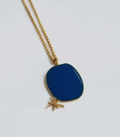 Gouden ketting Miró Jewelry blauw DAMES Halskettingen