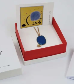 Gouden ketting Miró Jewelry blauw DAMES Halskettingen