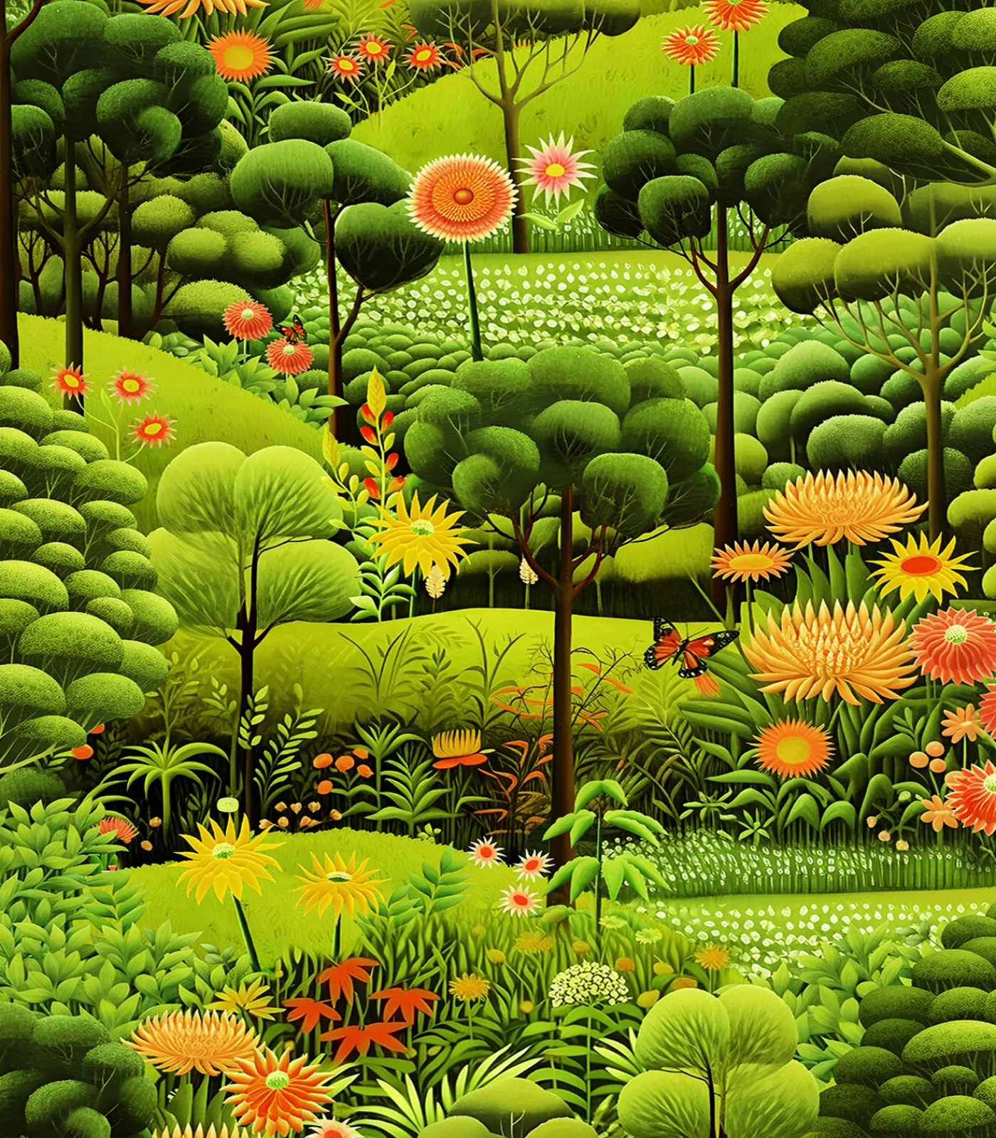 Graham & Brown Vliesbehang Arley Garden Dusk