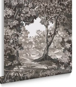 Graham & Brown Vliesbehang Bodenham Etching Charcoal