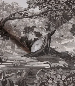 Graham & Brown Vliesbehang Bodenham Etching Charcoal