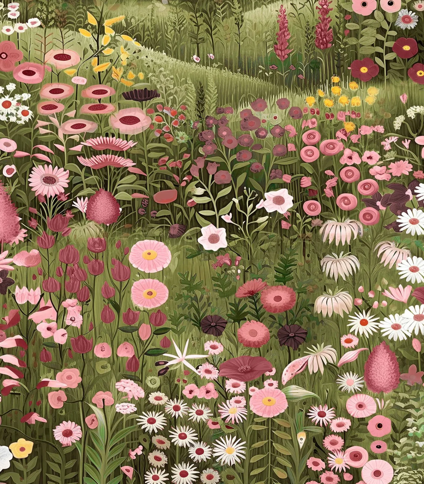 New Vliesbehang Glenwhan Wildflower Spring Wanddecoratie