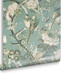 Clearance Vliesbehang Perrow Duck Egg Wanddecoratie