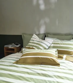 Blanc des Vosges GRAND LARGE Kaki - Kussensloop Perkaal katoen