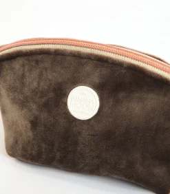 DAMES Banana Moon GRAPHITE LEYLAK Bruine fluwelen pouch