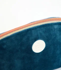 DAMES Banana Moon GRAPHITE LEYLAK Kobaltblauwe fluwelen pouch