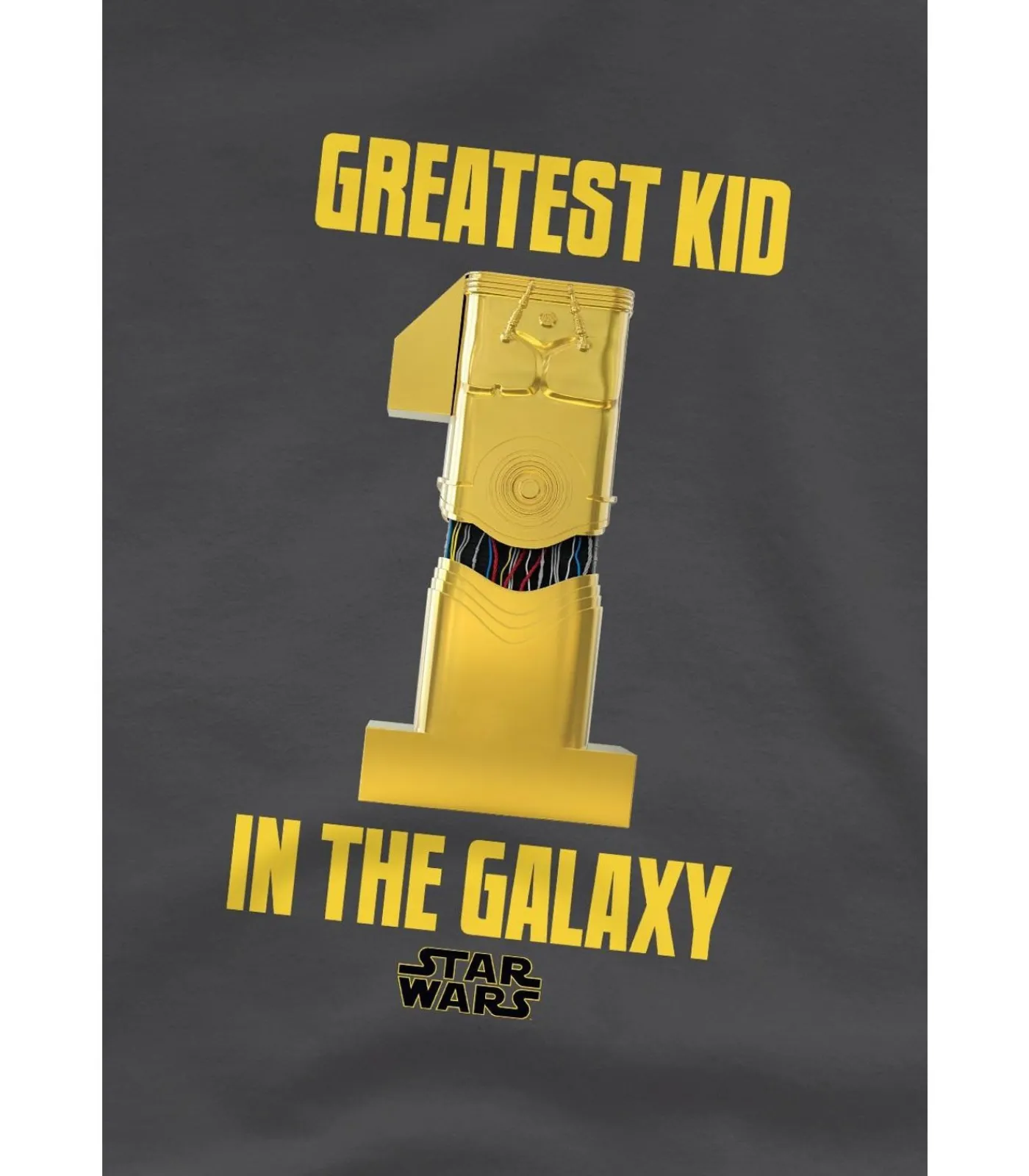 Kinderen Star Wars GREATEST KID - T-shirt - Donkergrijs