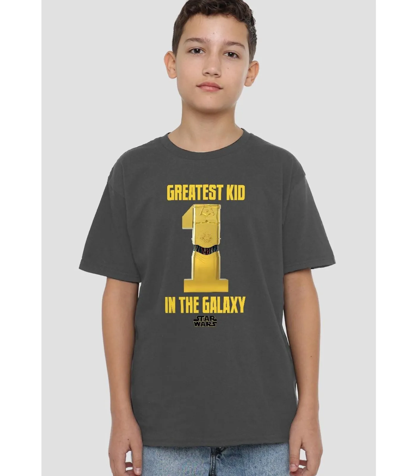 Kinderen Star Wars GREATEST KID - T-shirt - Donkergrijs