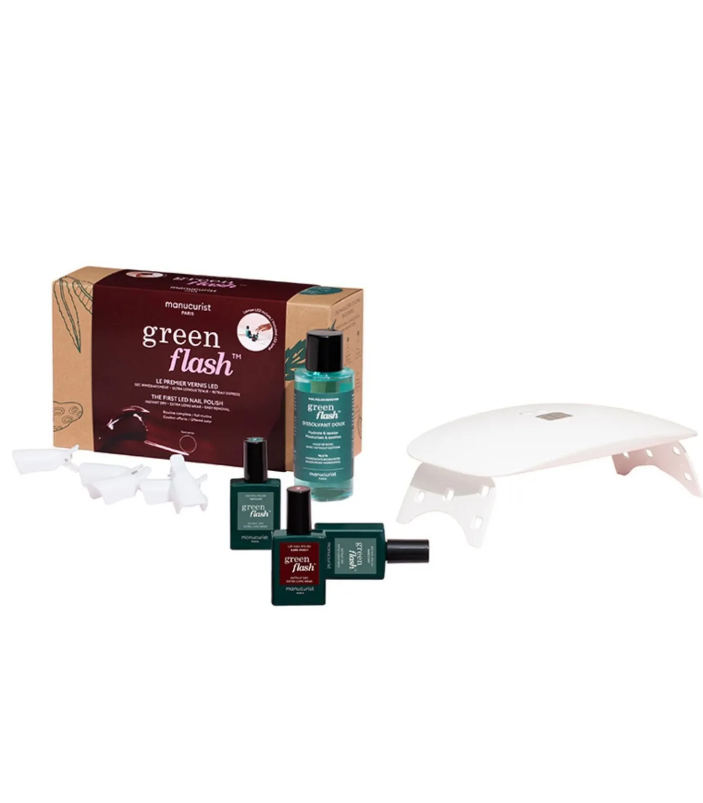 Manucurist Green Flash Routine Kit Dark Pansy