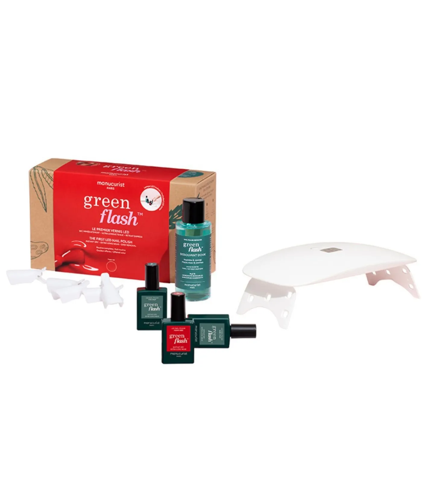 Outlet Green Flash Routine Kit Poppy Red Nagelproducten