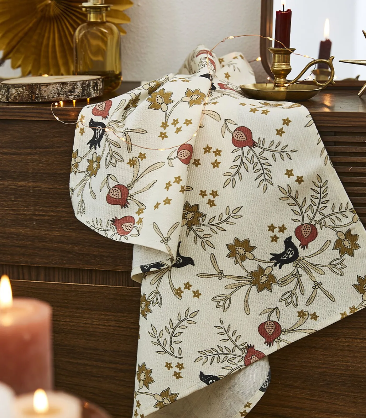 Coucke Grenades - Set van 2 theedoeken in halflinnen