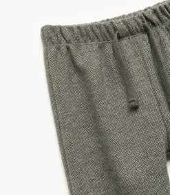 Outlet Grijze Babypanter Met Ceintuur Kinderen Broeken & Shorts