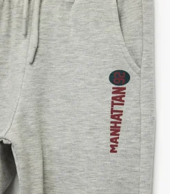 Outlet Grijze Jogger Broek Jongens Bedrukt Kinderen Shorts & Broeken