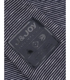 Kinderen J&JOY Grijze jongenssweater met kangoeroezak en opstaande kraag