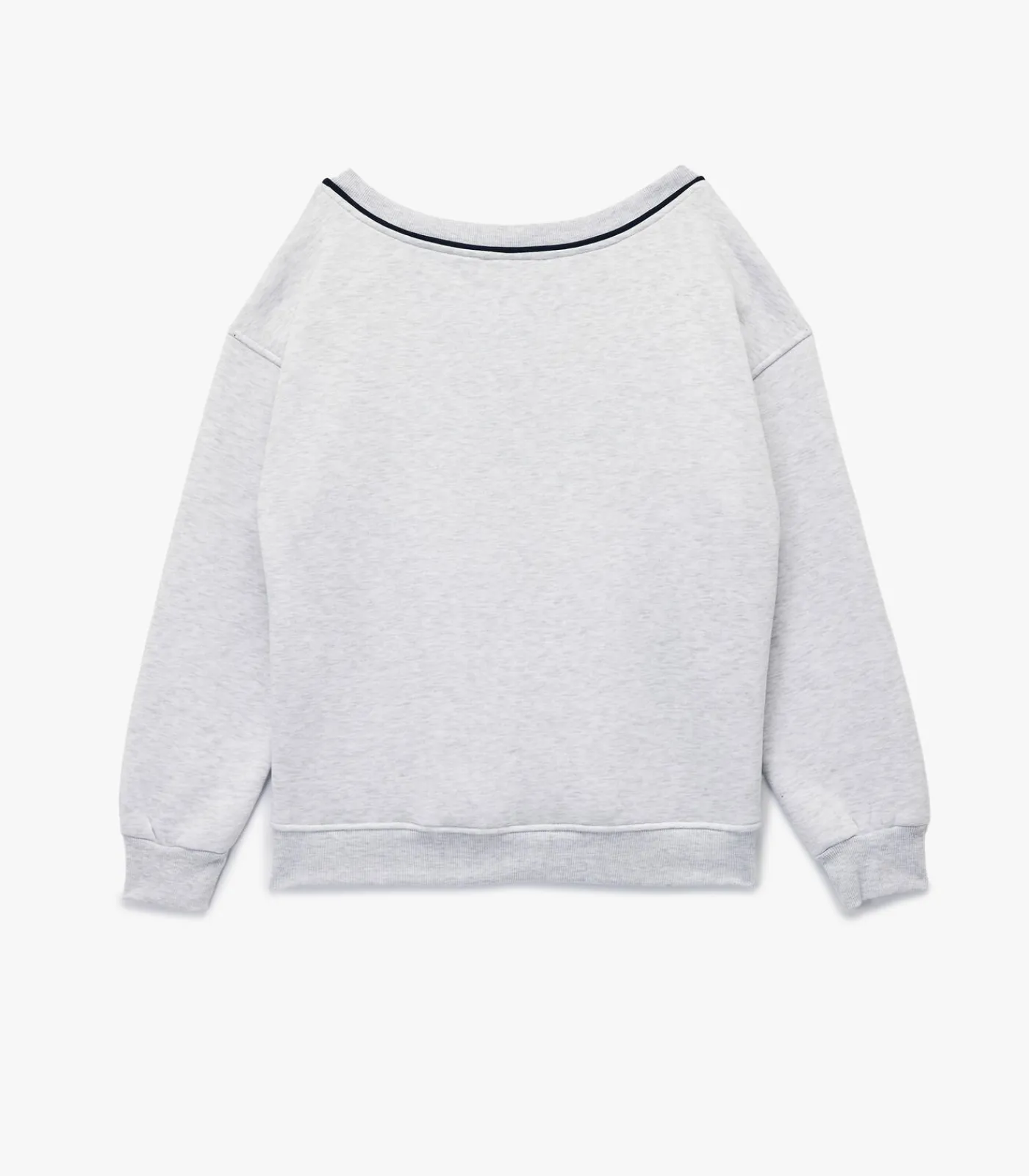 New Grijze Oversized Sweatshirt V-hals Lange Mouwen DAMES Truien & Cardigans