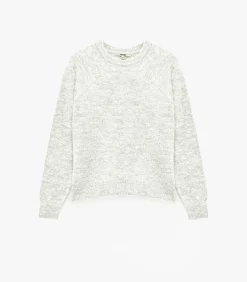 DAMES Koton Grijze Trui Lange Mouwen Ronde Hals