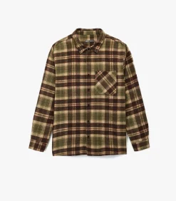 Kinderen Koton Groene Herenblouse Regular Fit Lange Mouwen Geruit