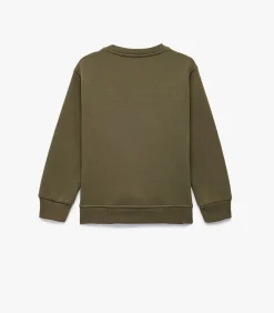 Kinderen Koton Groene Jongens Longsleeve Sweatshirt Met Print